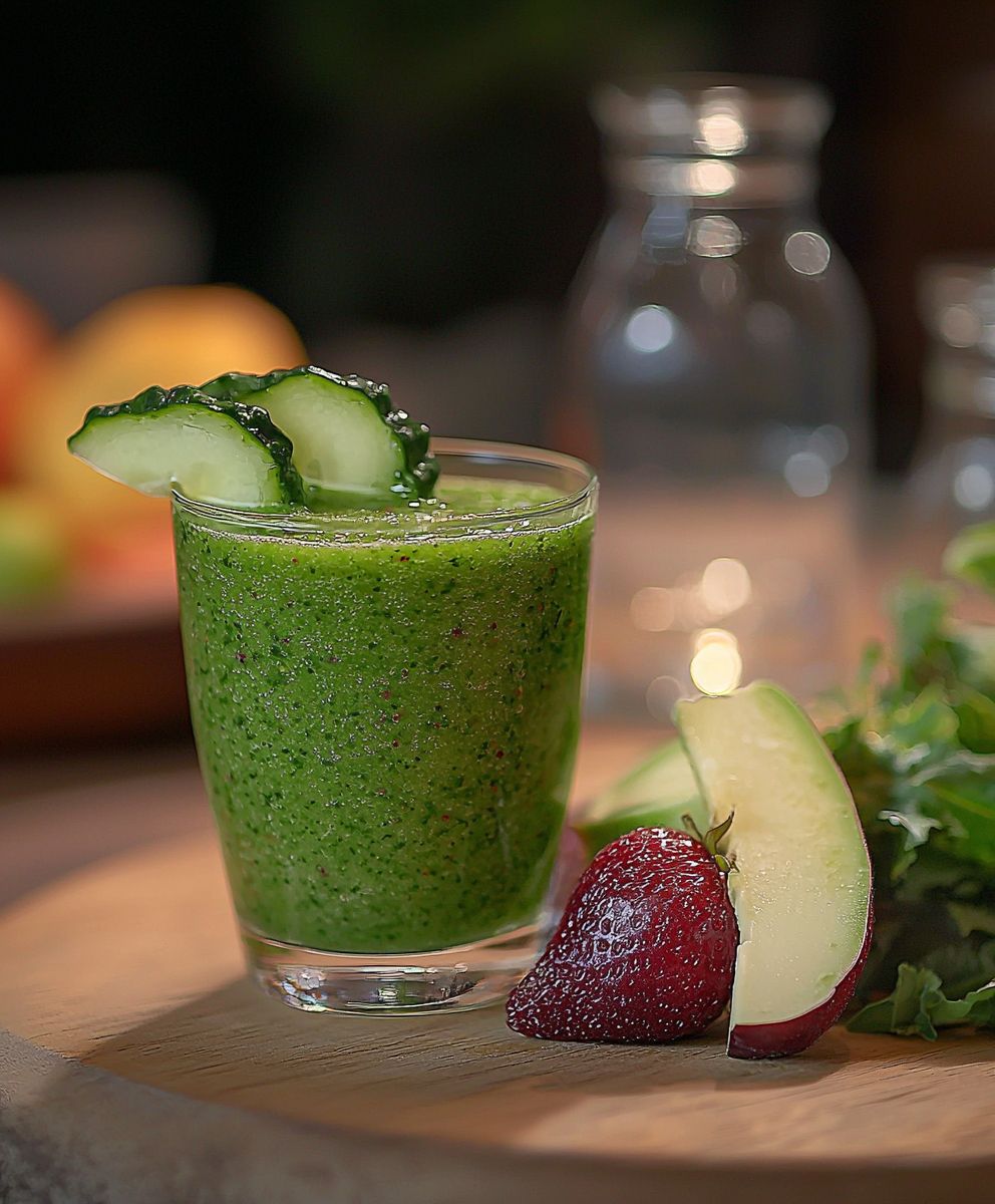Green vegetable smoothie