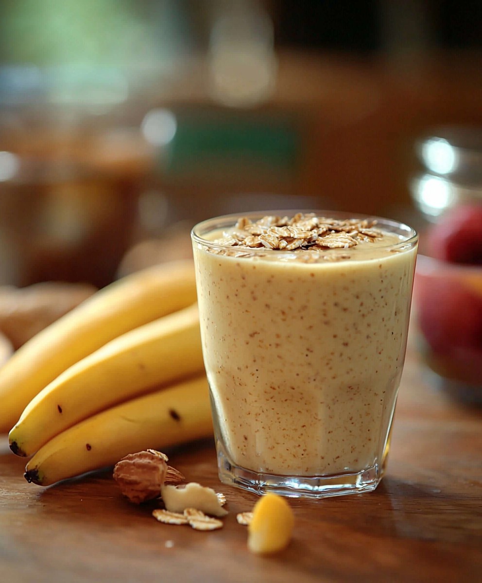 Yellow oat smoothie
