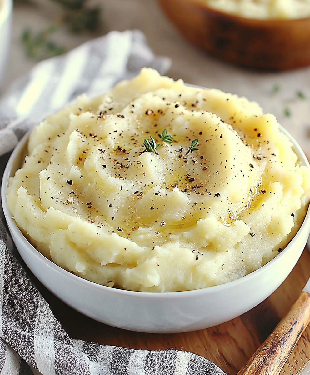 Garlic Cream Cheese Mashed Potatoes