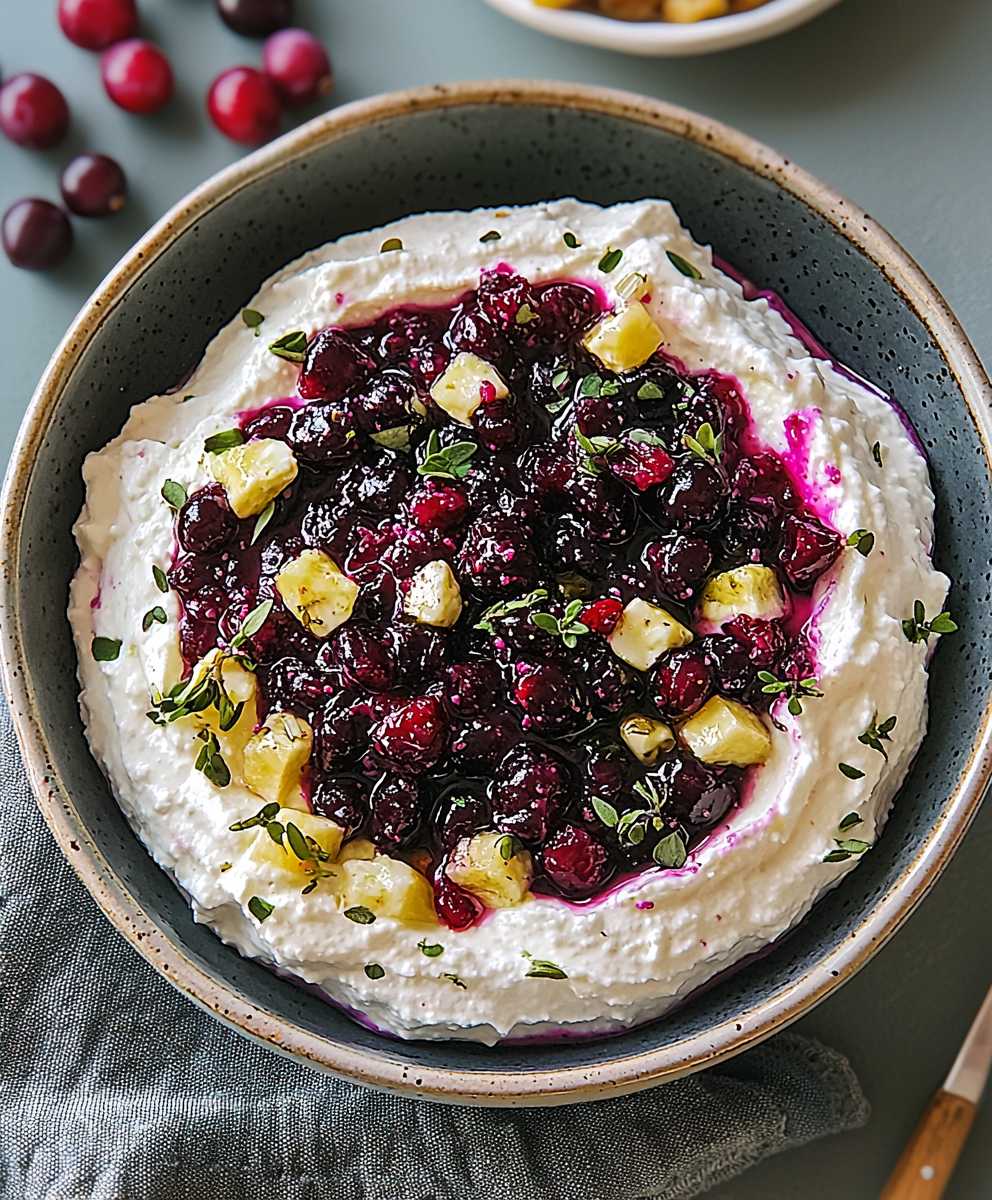 Cranberry feta dip