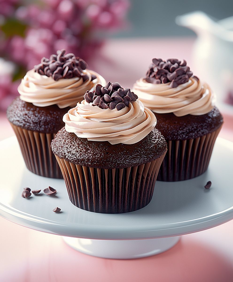 Chocolate cupcakes for two