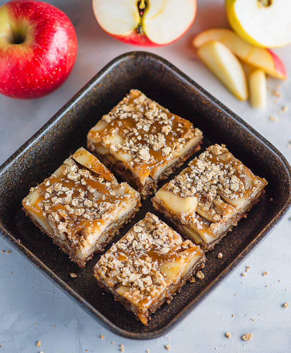 Caramel Apple Breakfast Bars