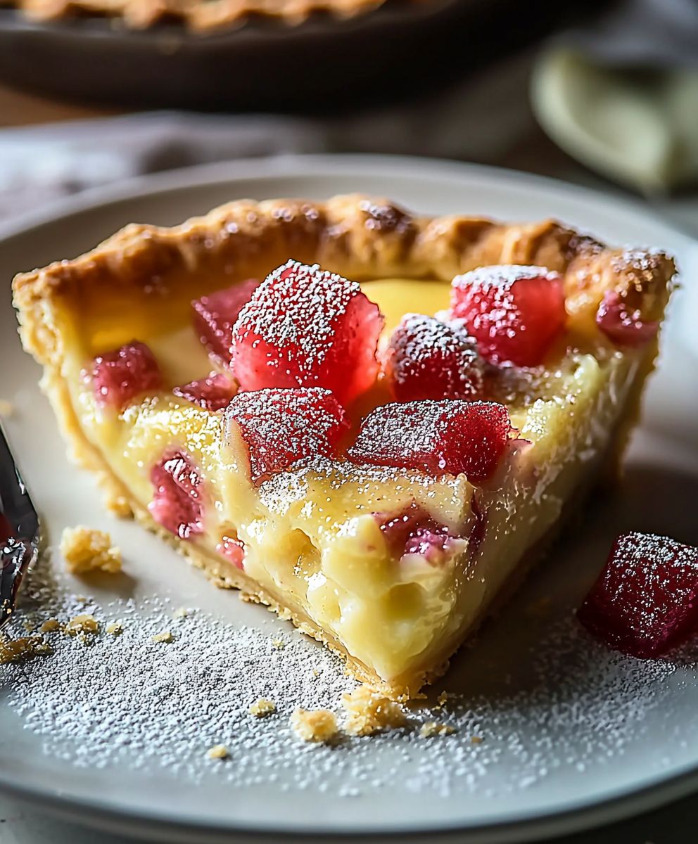Rhubarb Custard Pie