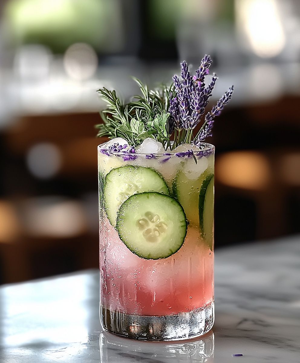 Cucumber Lavender Mocktail