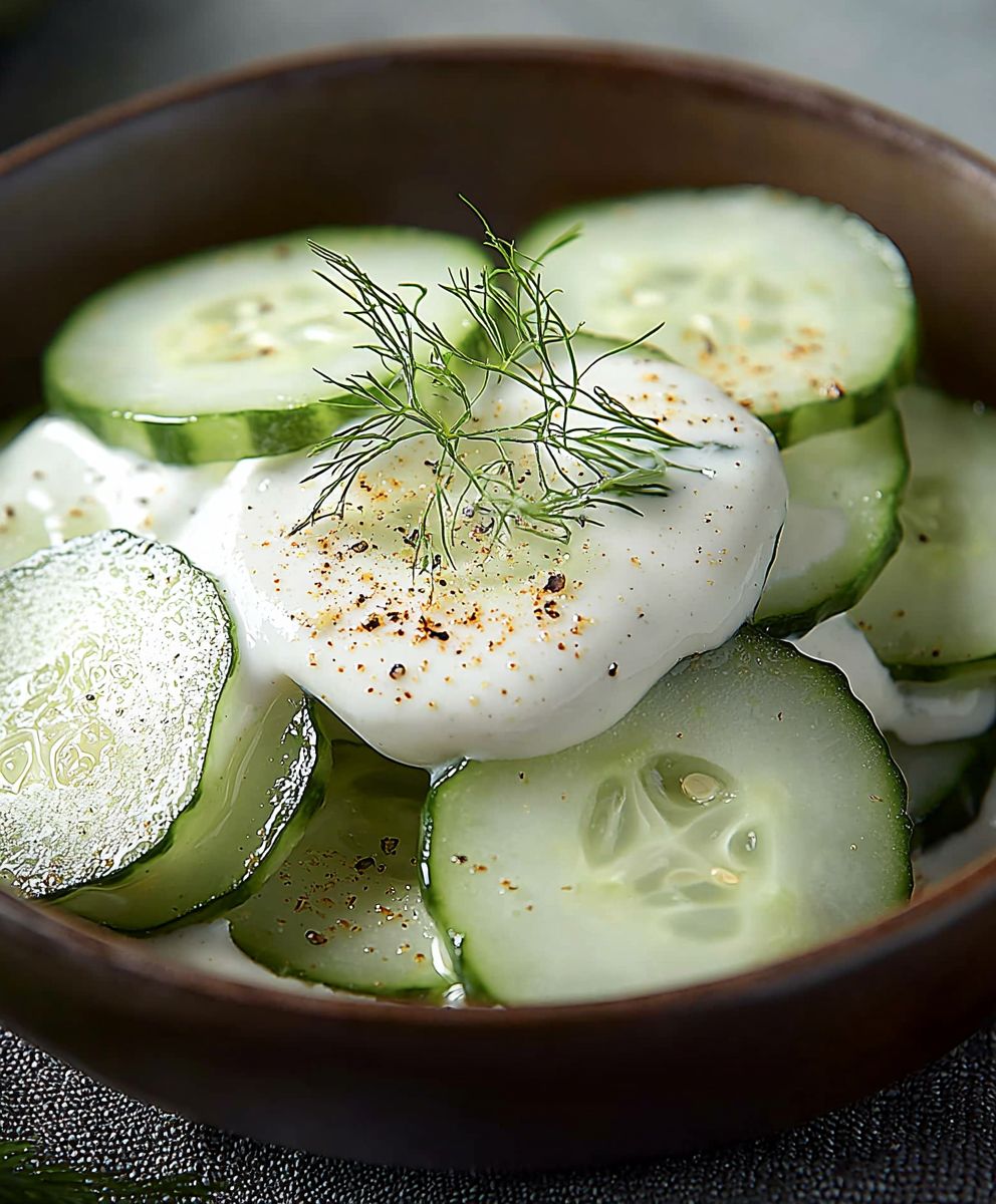 Sour Cream Cucumbers