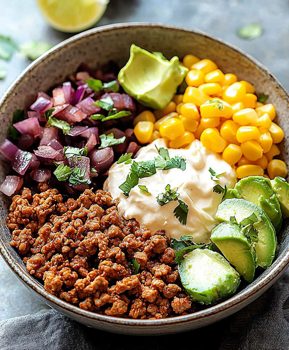 Chicken taco bowls