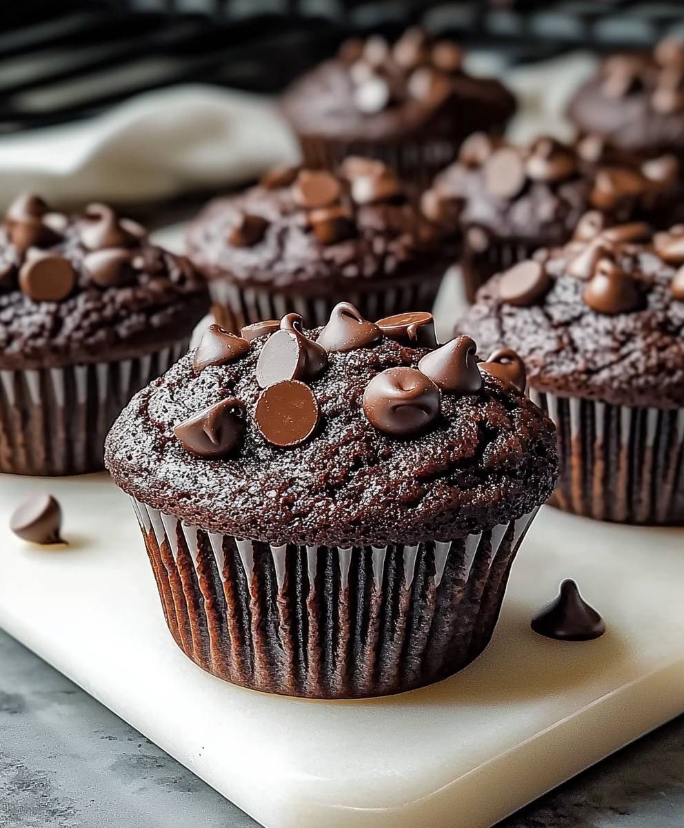 Double chocolate chip muffins