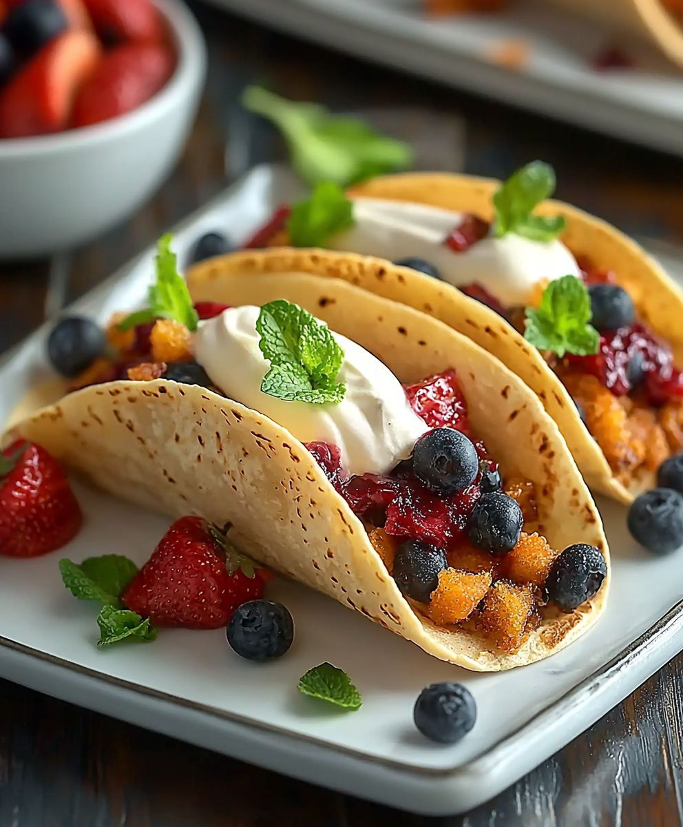 Cheesecake tacos