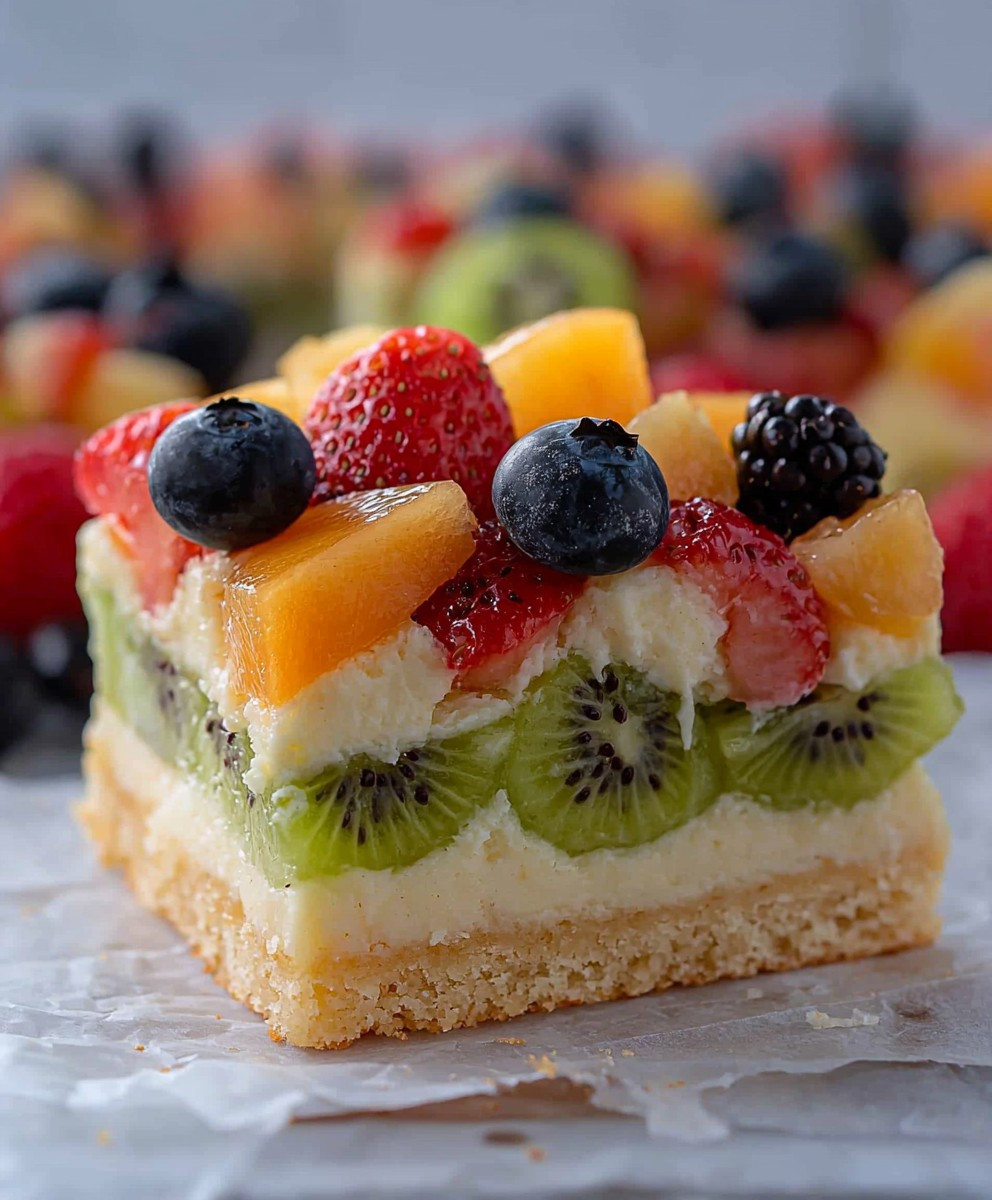 Sugar cookie fruit pizza