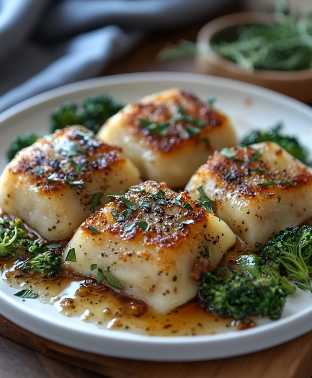 Crispy Broccoli Sausage Pierogies