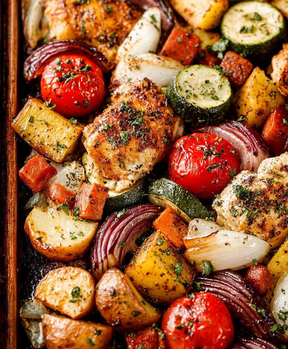 Chicken sheet pan dinner