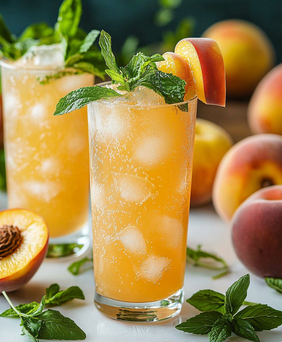 Ginger Peach Sparkler