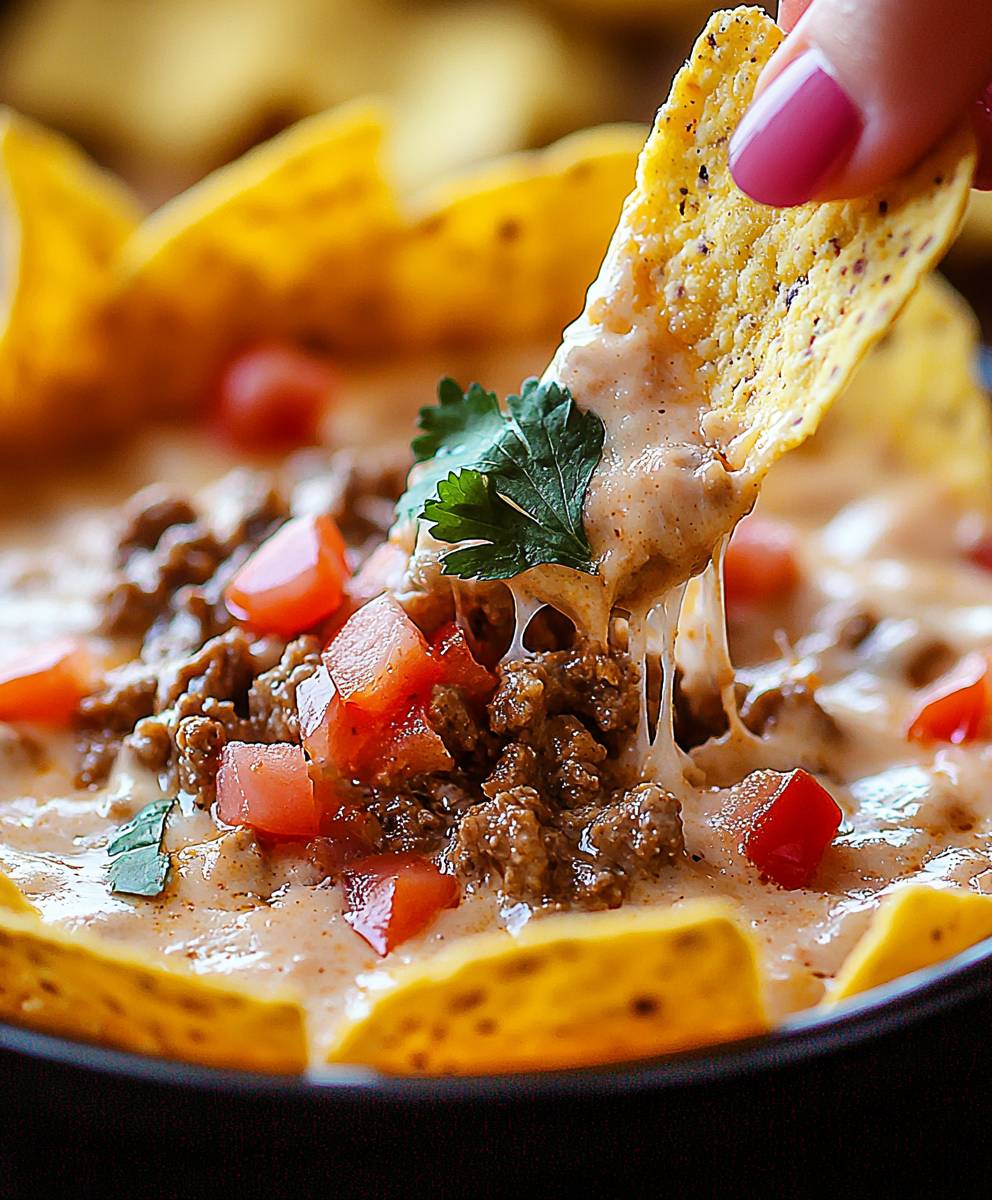 Beef Queso Dip