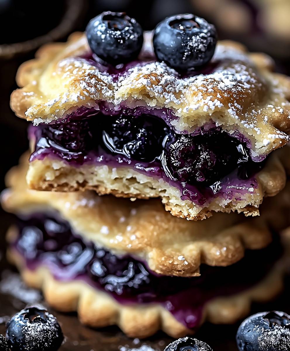 Blueberry pie cookies