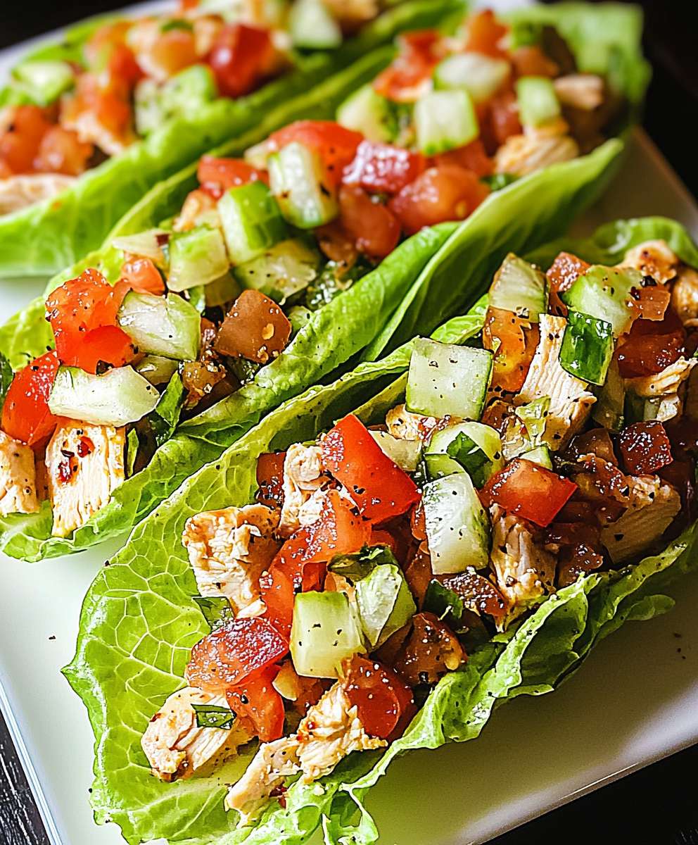 Chicken Club Lettuce Wraps