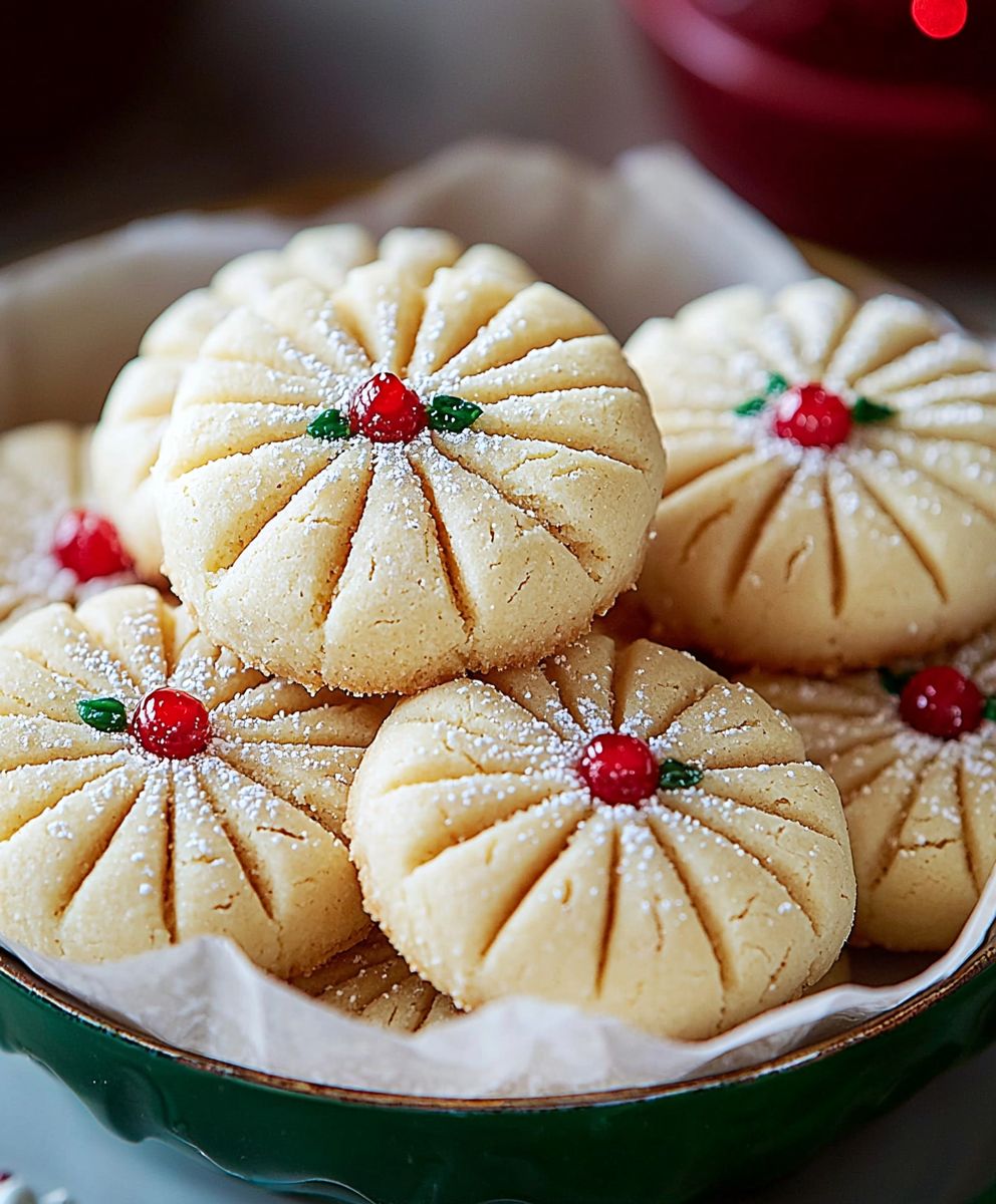 Whipped shortbread cookies