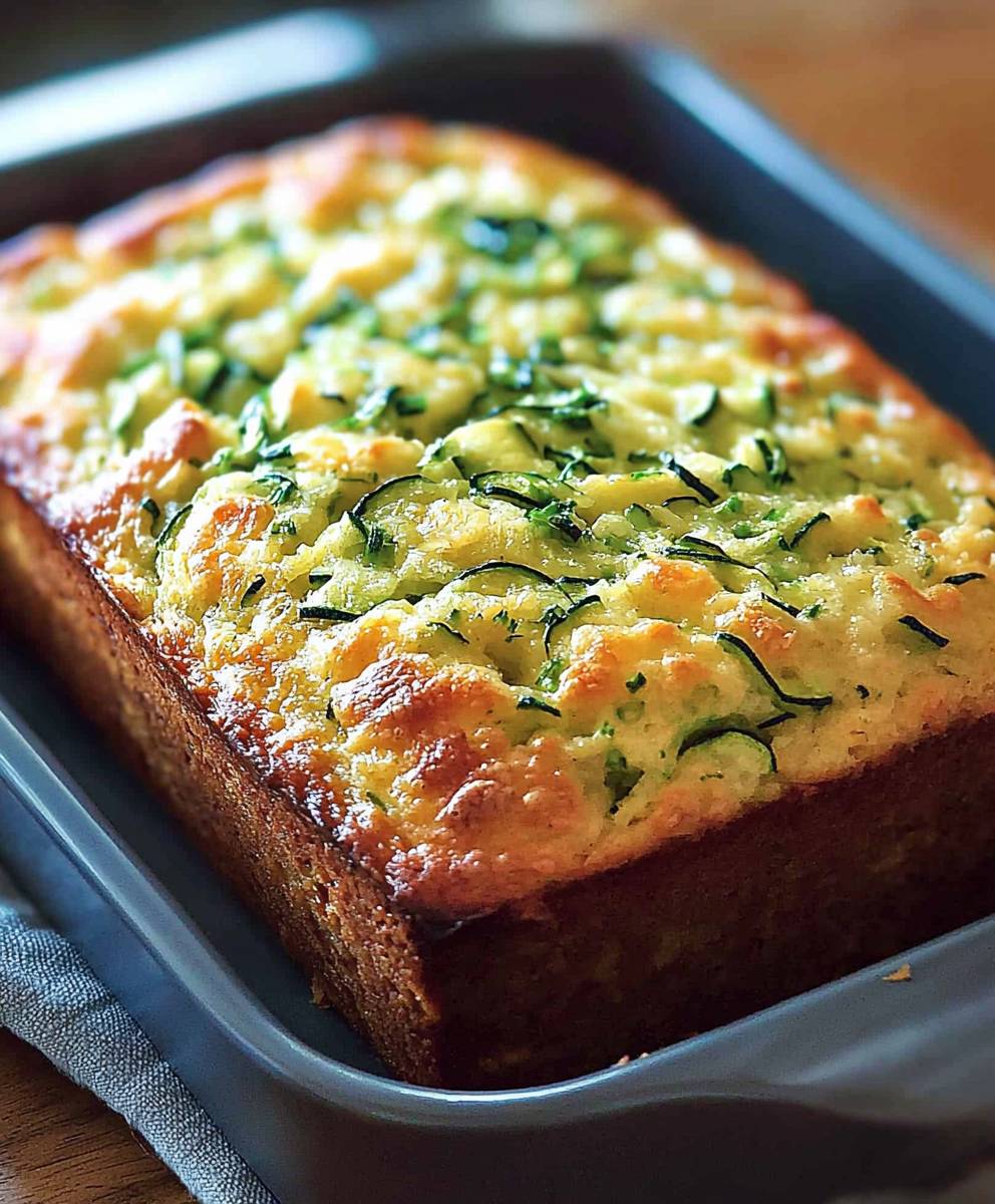Zucchini cheddar quick bread