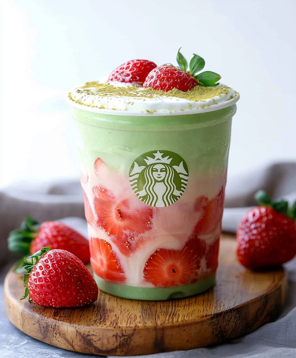 Strawberry Matcha Latte