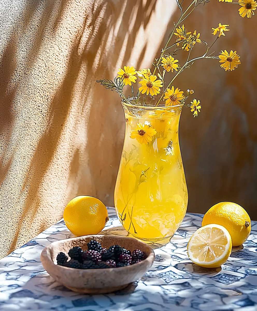 Wild flower berry lemonade