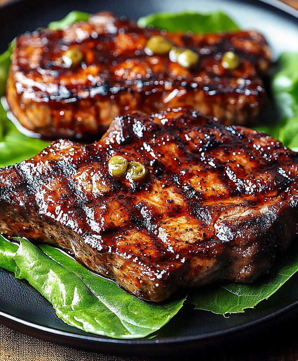 Barbecued Pork Steaks