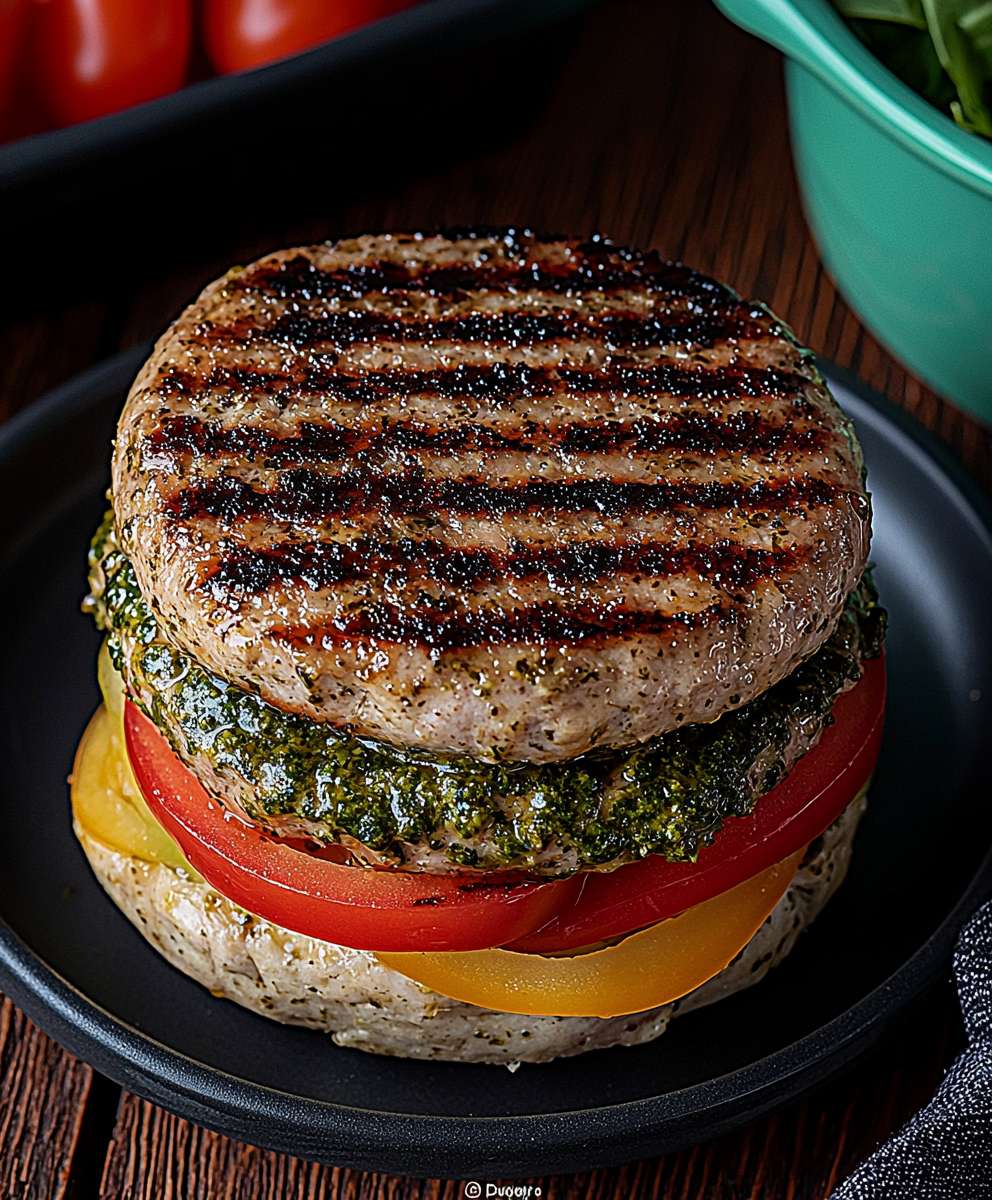 Pesto Turkey Burgers