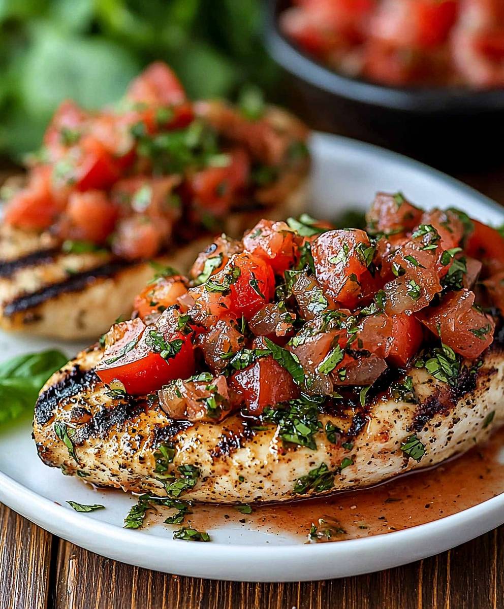 Bruschetta Chicken Grill