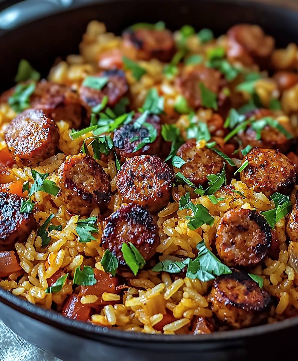 Cajun Sausage Rice Skillet