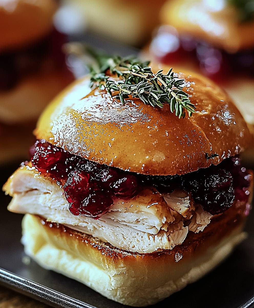 Cranberry Turkey Sliders