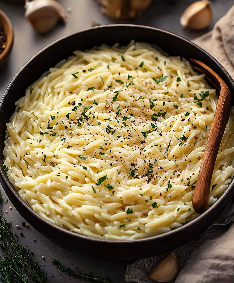 Garlic Parmesan Orzo