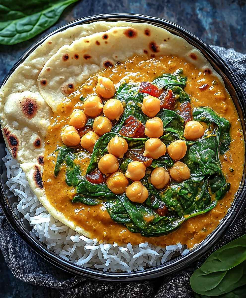 Chickpea Spinach Coconut Curry