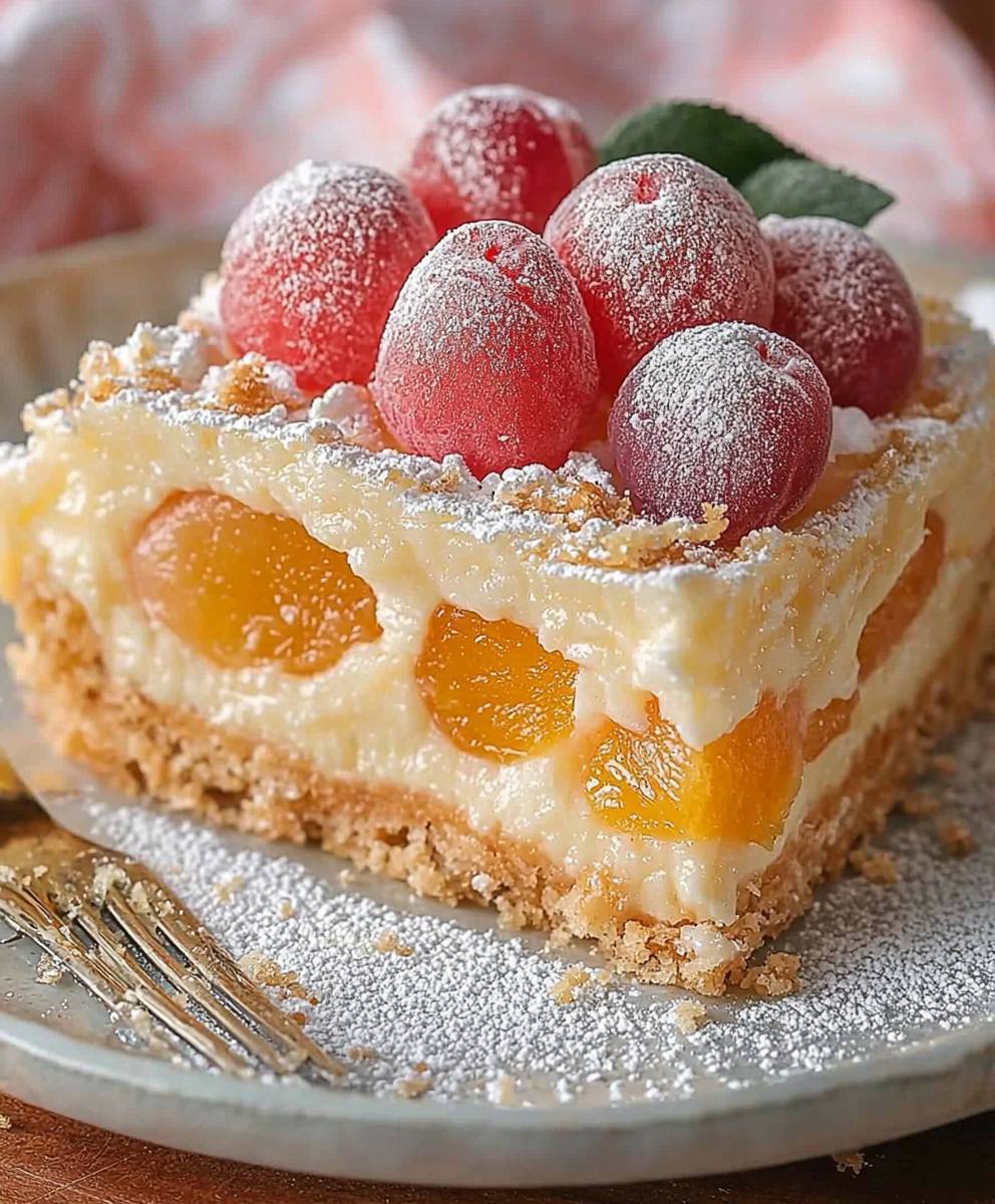 Apricot crumble cake