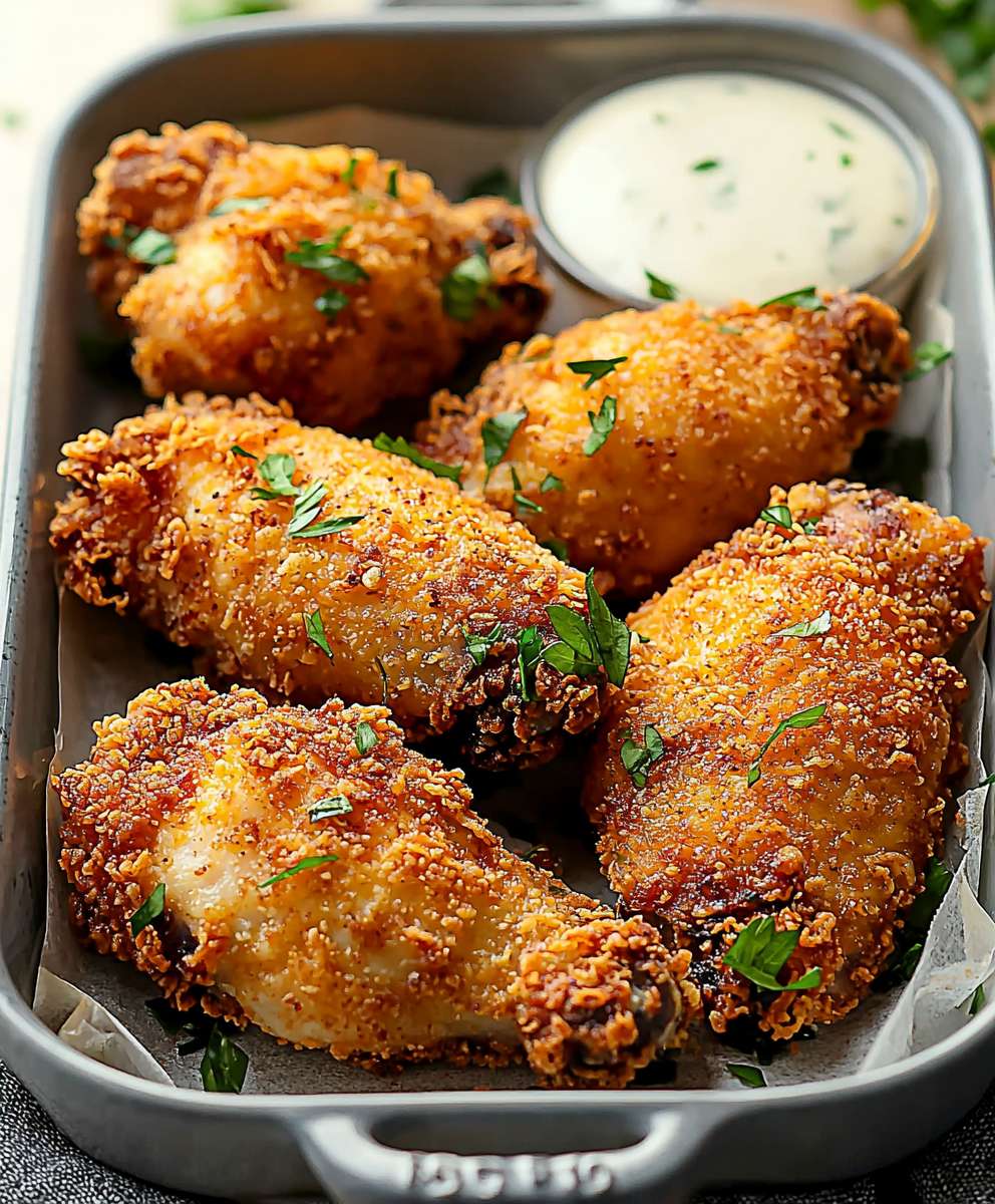 Sriracha Buttermilk Oven Fried Chicken