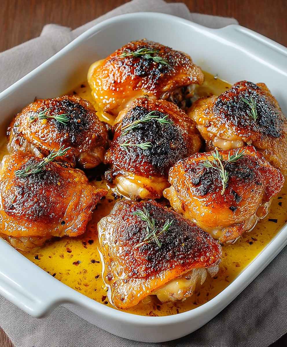 Honey Mustard Chicken Thighs