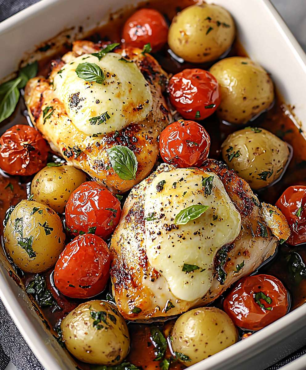Caprese Chicken Potatoes