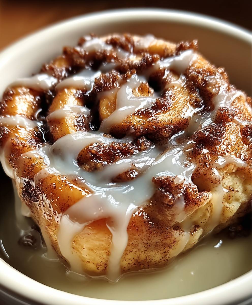 Crockpot cinnamon bun casserole