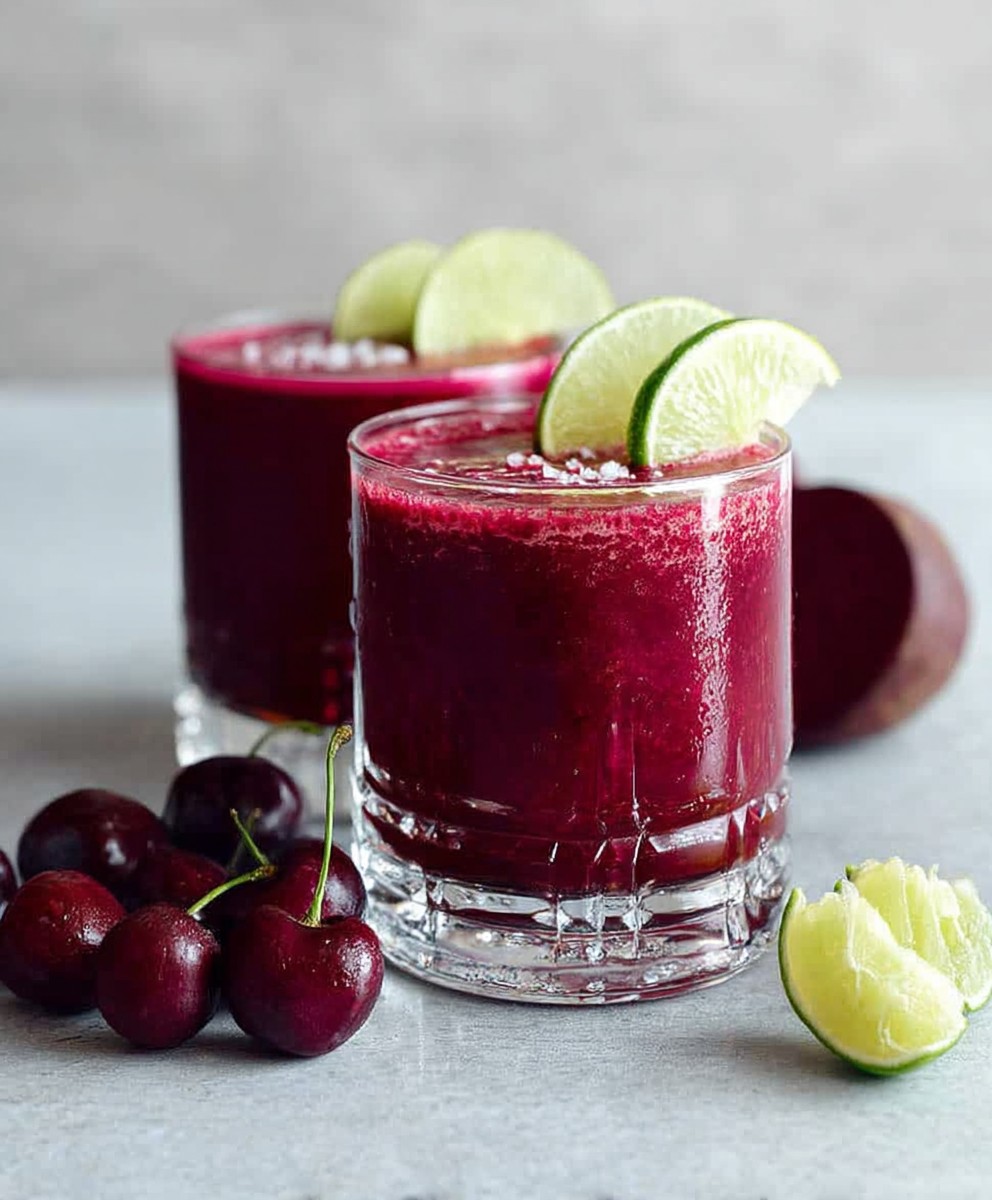 Cherry lime beet smoothie