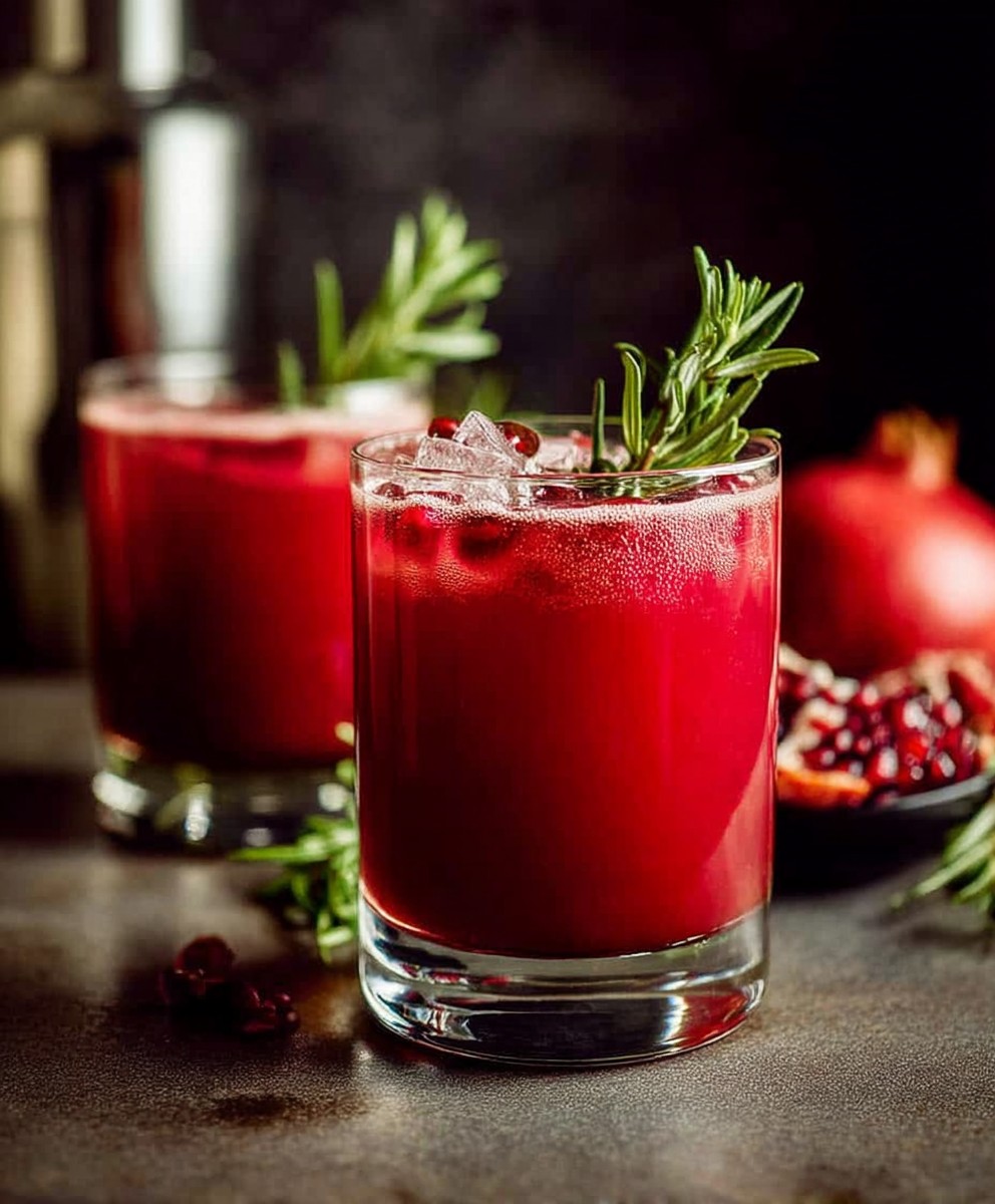 Apple cider pomegranate spritzer