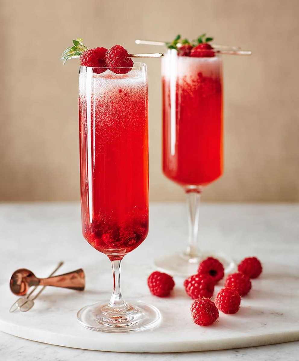 Raspberry rose mimosa