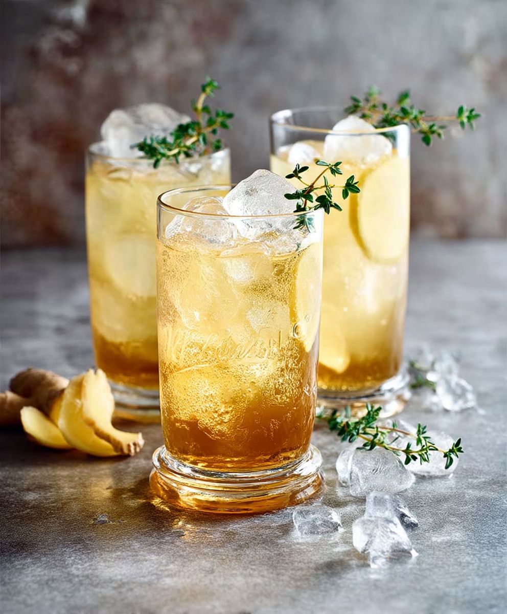 Whisky ginger cocktail