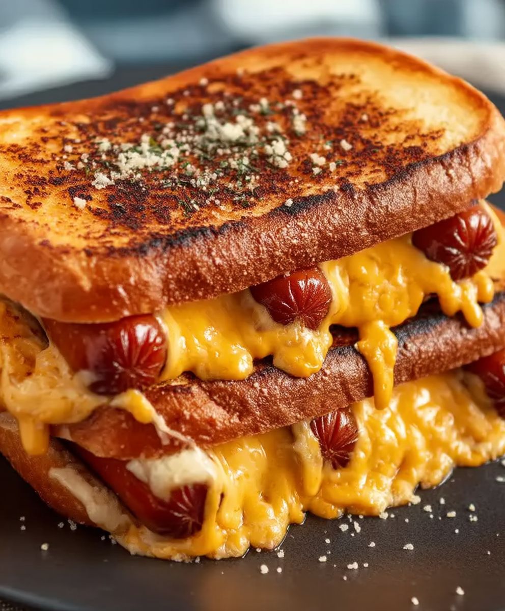 Air Fryer Grilled Cheese Dogs