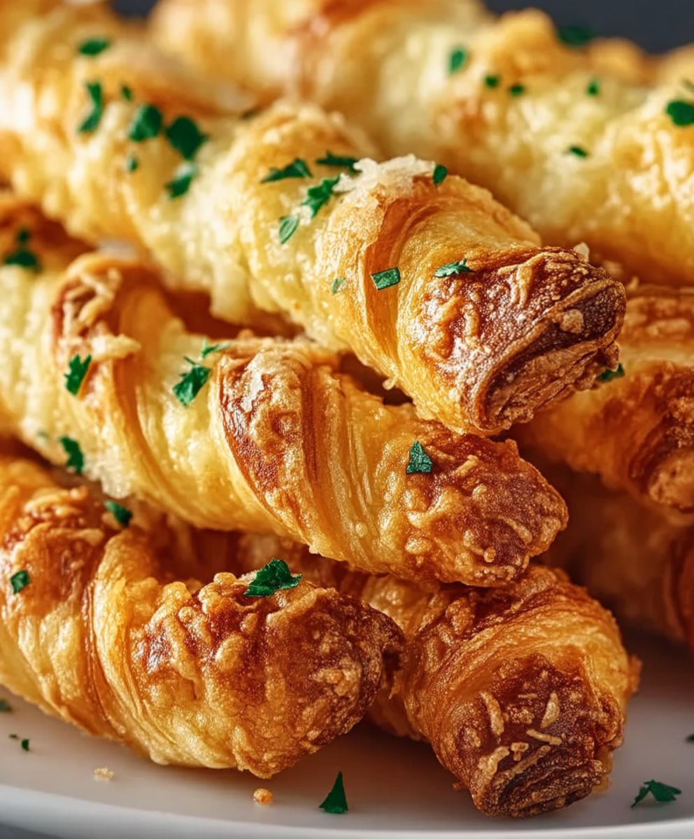 Garlic Parmesan Air Fryer Twists