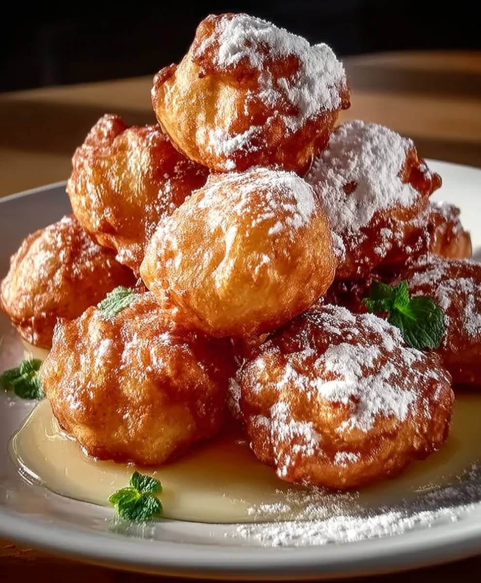 Apple fritter bites