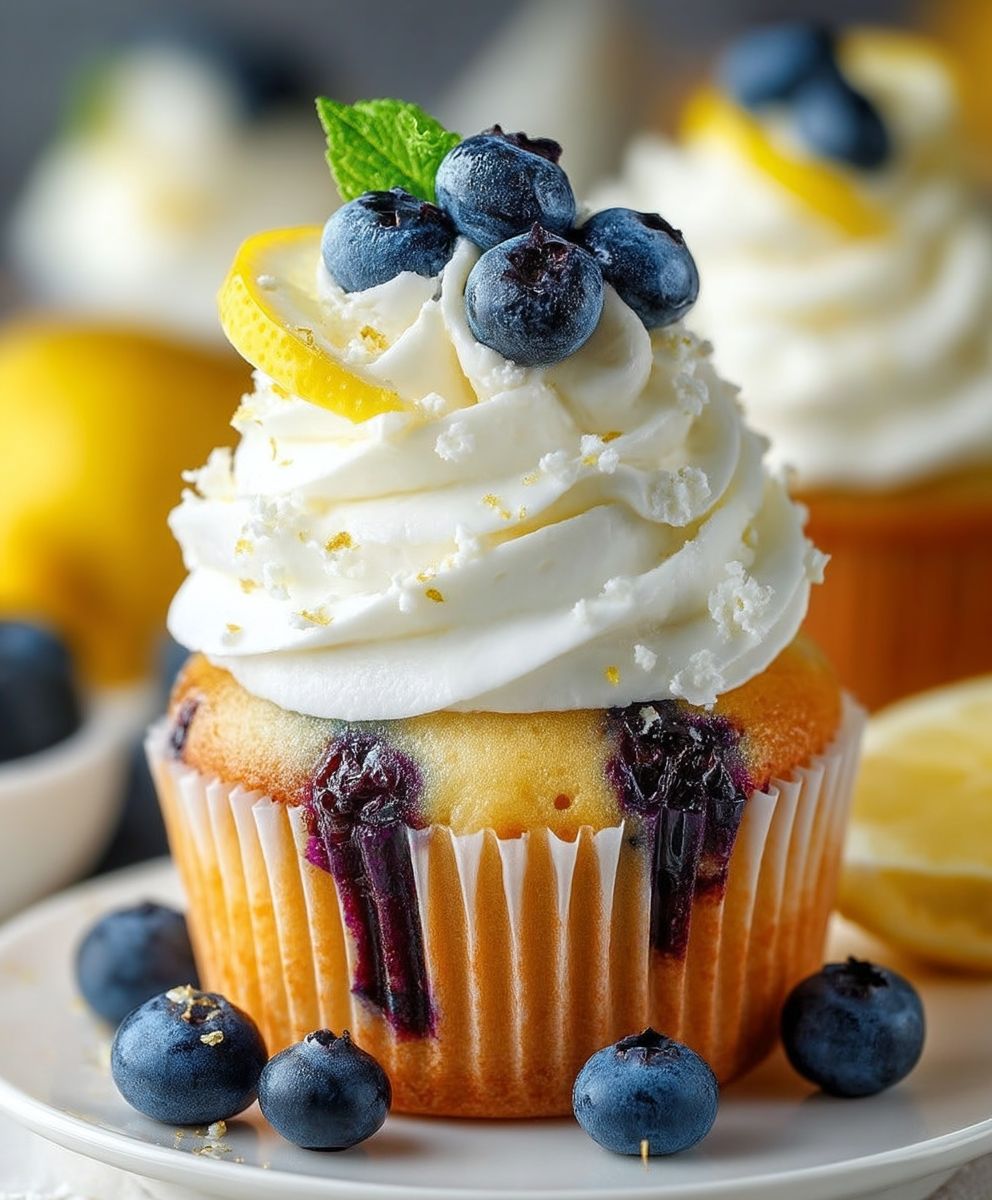 Lemon Blueberry Cupcakes