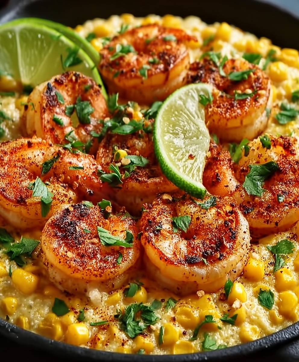 Mexican street corn shrimp