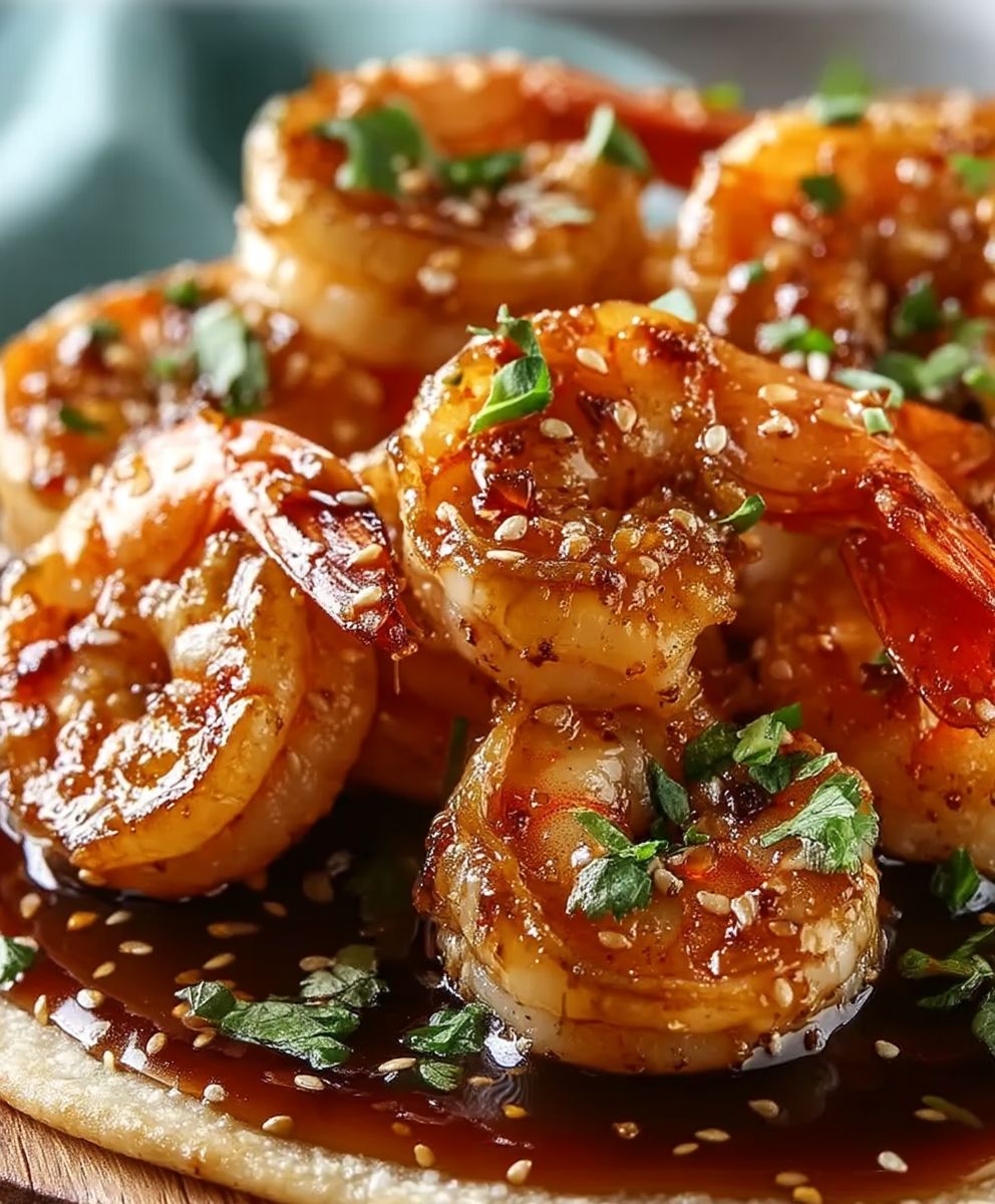 Honey Garlic Prawns