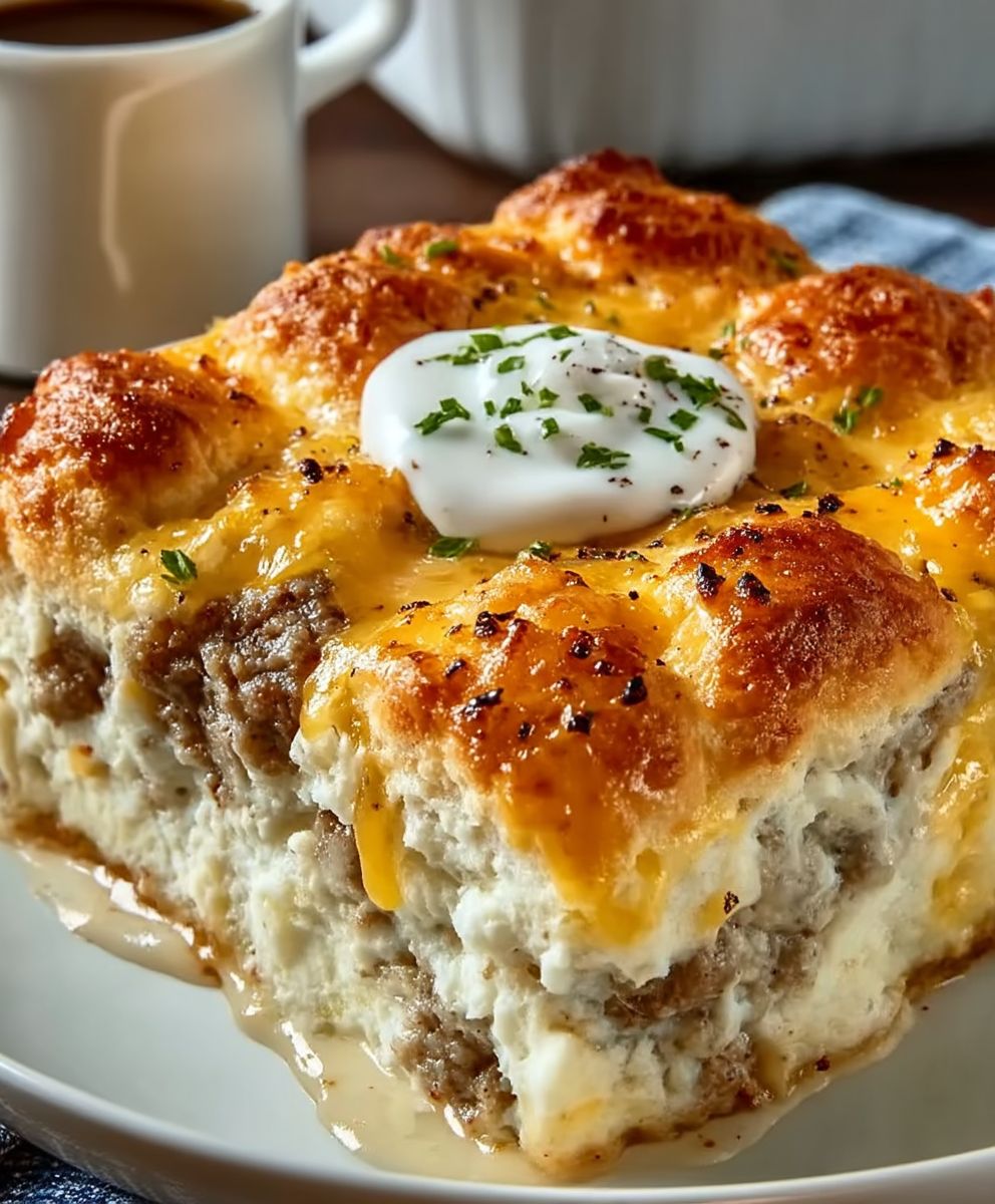 Biscuits and Gravy Casserole