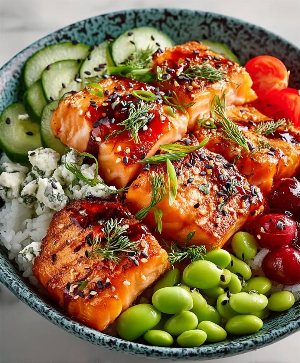Mediterranean Salmon Bowl