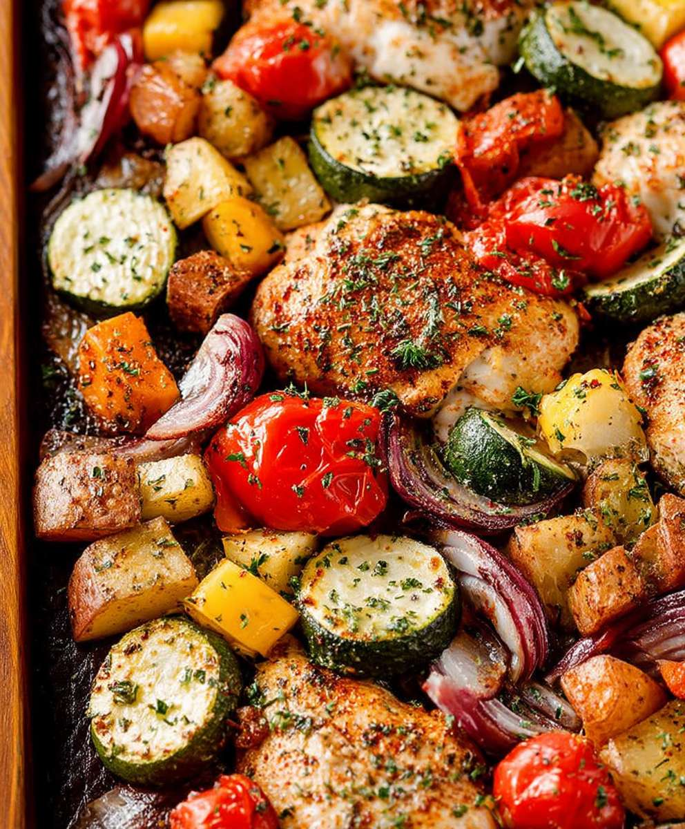 Chicken sheet pan dinner