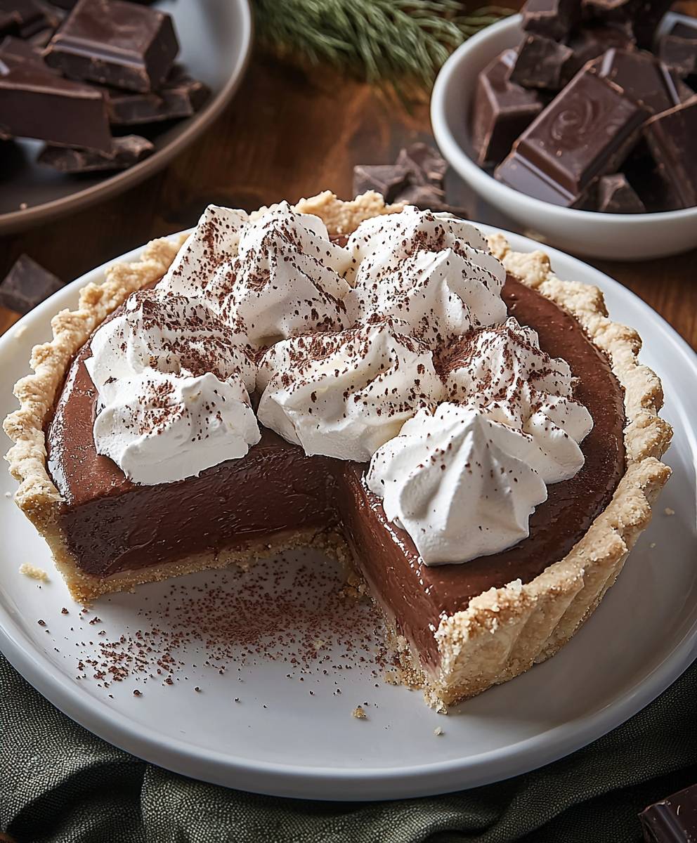 Hot Chocolate Icebox Pie