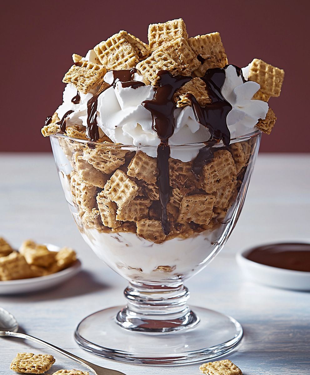 Hot Fudge Golden Grahams